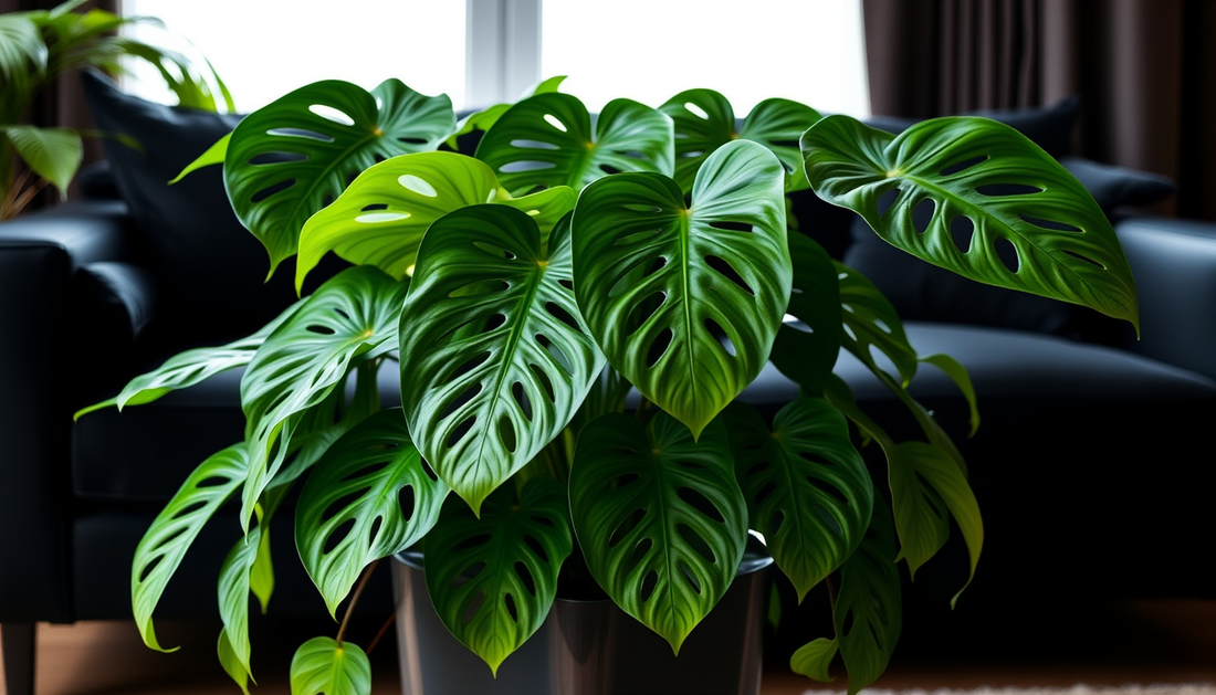 Elevate Your Space with Philodendron Swiss Cheese Plants and Vibrant Furniture