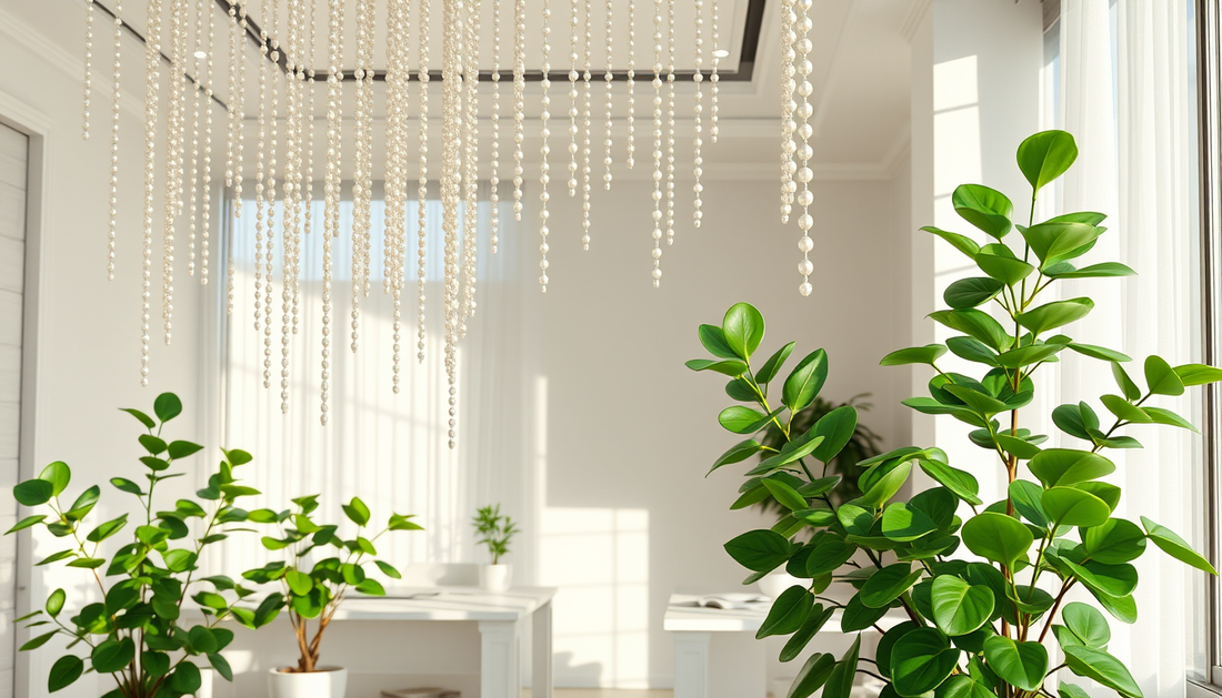 Elevate Your Office with Hanging Pearls and Jade Plants