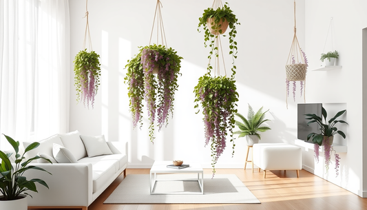 Elevate Your Space with Wandering Jew and White Furniture