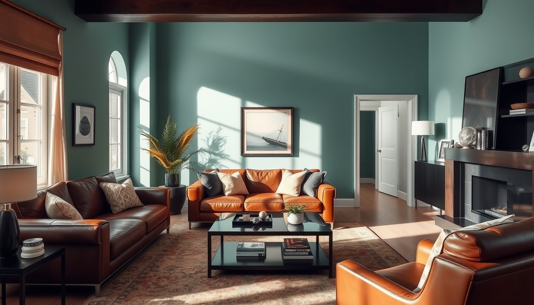 Elevate Your Home with Teal, Brown, and Black: A Harmonious Color Palette for Timeless Elegance