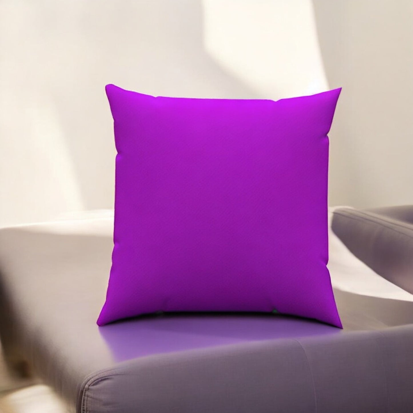 Solid Purple Throw Pillow 20" x 20"