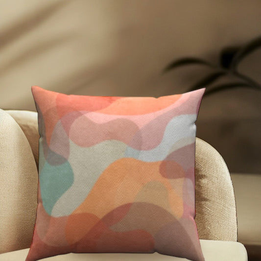 Muted Hues Throw Pillow