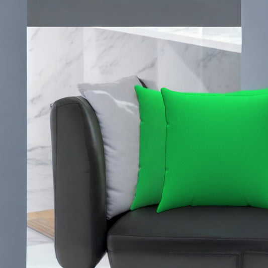 Solid Green Throw Pillow 20" x 20"