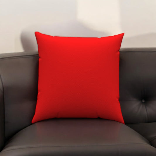 Solid Red Throw Pillow 20" x 20"