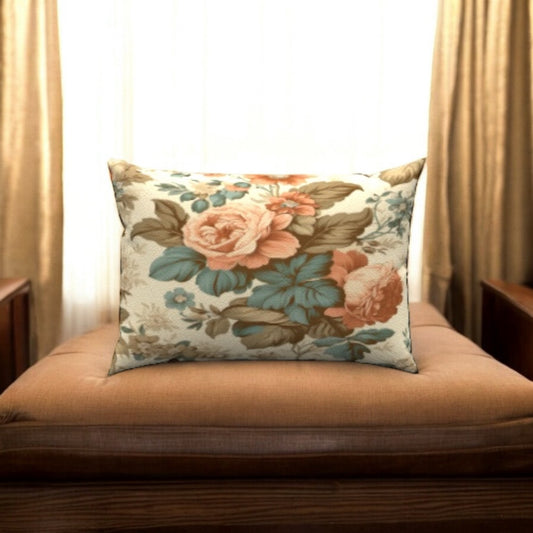 Botanical Cotton Lumbar Pillow