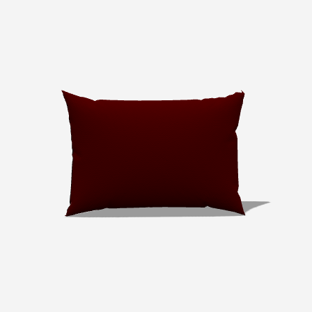 Burgandy Cotton Lumbar Pillow