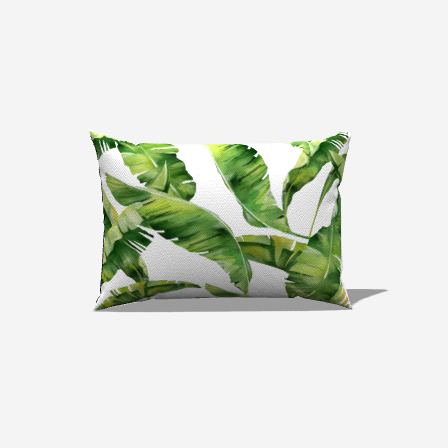 Palm Cotton Lumbar Pillow