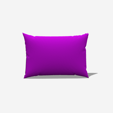 Plum Cotton Lumbar Pillow