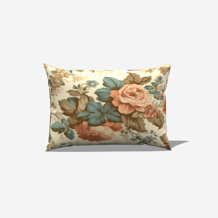 Botanical Cotton Lumbar Pillow