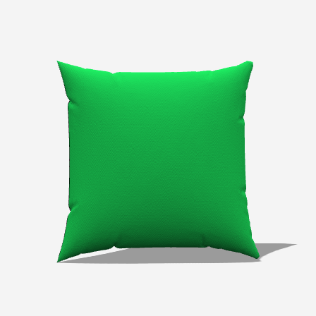 Solid Green Throw Pillow