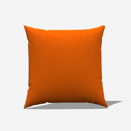 Solid Orange Throw Pillow