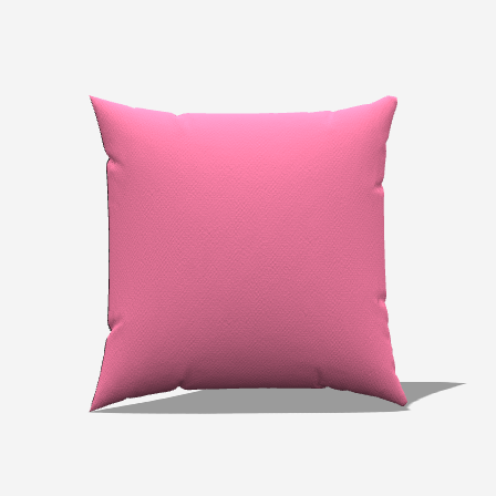 Solid Pink Throw Pillow