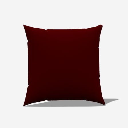 Wine Cotton Twill Pillow