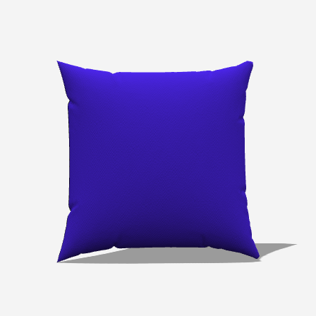 Solid Blue Throw Pillow