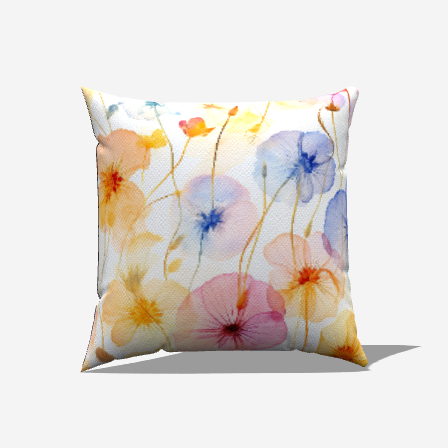 Floral Throw Pillow