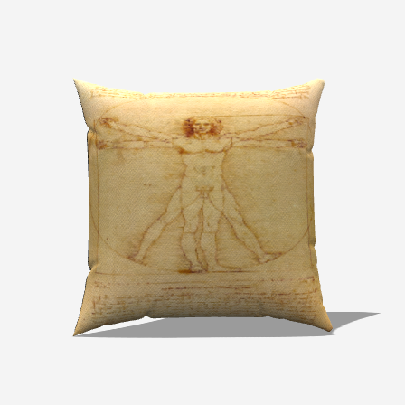 Mankind Cotton Throw Pillow