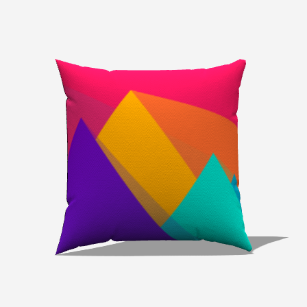 Geo Colorful Throw Pillow