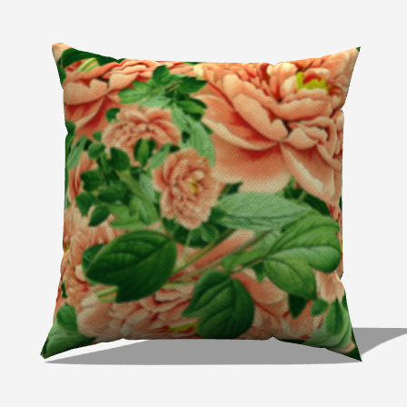 Pink Cabbage Throw Pillow