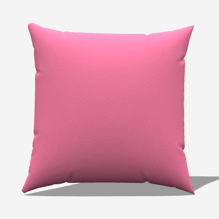 Solid Pink Throw Pillow