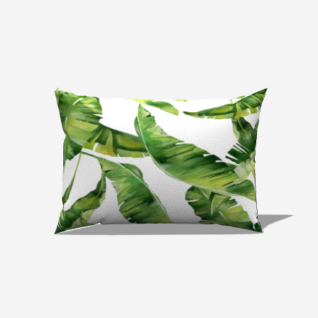 Palm Cotton Lumbar Pillow