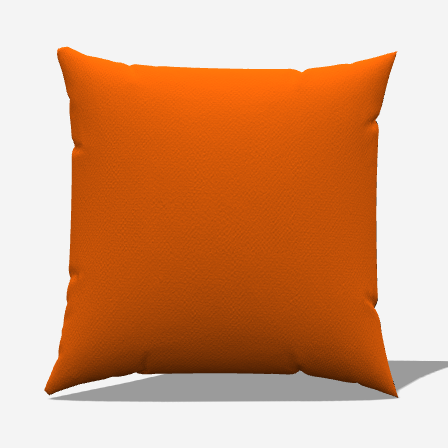 Solid Orange Throw Pillow