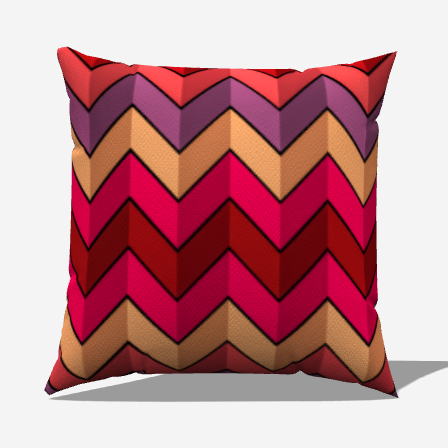 Chevron Shades Throw Pillow