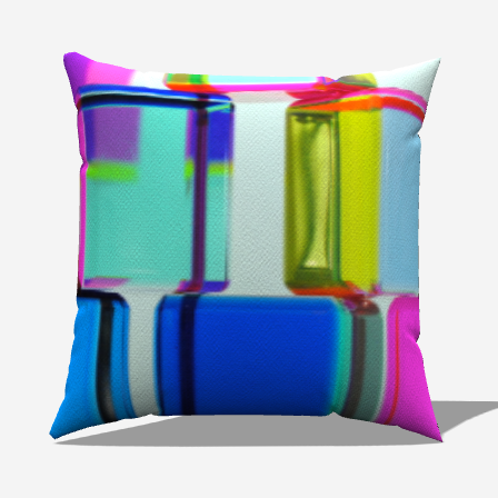 Neon Lights Throw Pillow