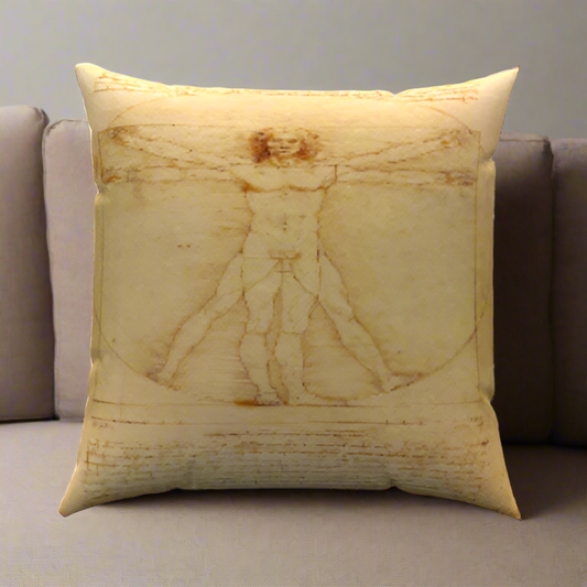 Mankind Cotton Throw Pillow 20" x 20"