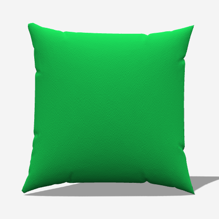 Solid Green Throw Pillow