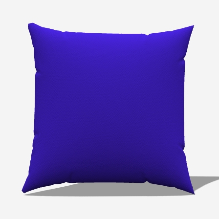 Solid Blue Throw Pillow