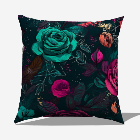 Blossoms Throw Pillow