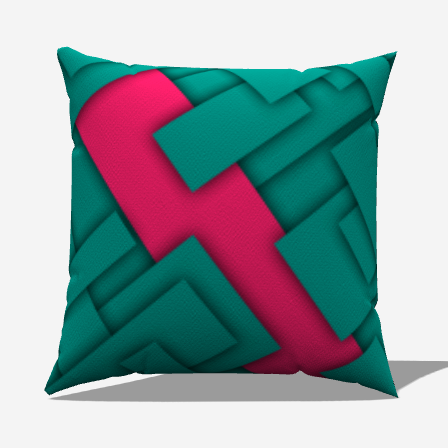 Turquoise Home Throw Pillow