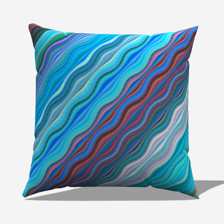 Aqua Throw Pillow 20" x 20"