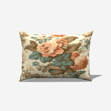 Botanical Cotton Lumbar Pillow