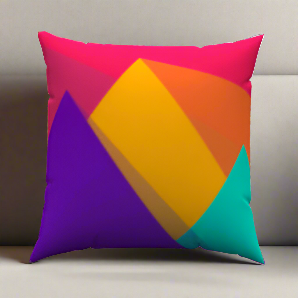 Geo Colorful Throw Pillow 18" x 18"