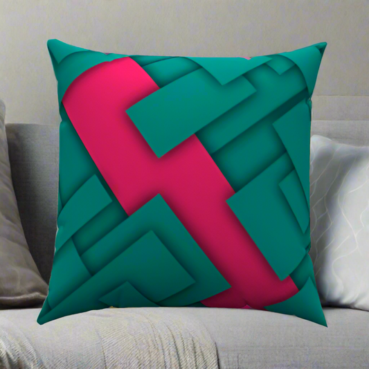 Turquoise Home Throw Pillow 20" x 20"